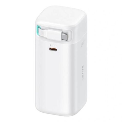 Power Bank 18000mAh PD45W Cable Retráctil Magnético Tipo C Blanco CD216 USAMS