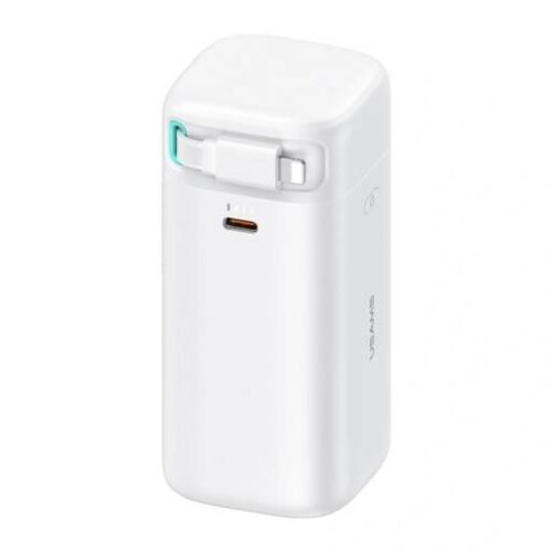 Power Bank 18000mAh PD45W Cable Retráctil Magnético Lightning Blanco CD217 USAMS