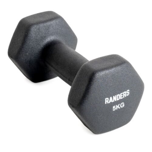 Mancuerna Recubierta 5Kg Negro (ARG-MNPR-005) Randers