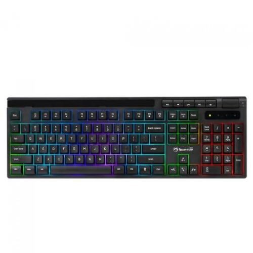 Teclado Gamer USB RGB K603 Soldat S40 Negro Marvo