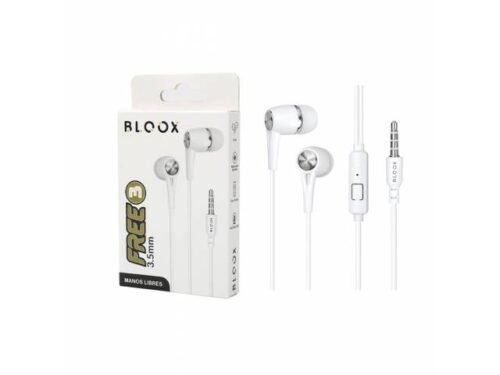Auriculares Stereo Bloox Free3 Blanco (intraauditivo) Universal