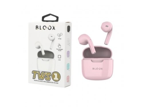 Auricular Bluetooth TWS Bloox TWS_01 Rosado