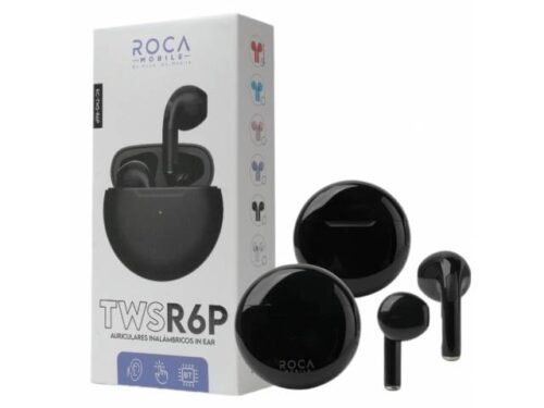 Auricular Bluetooth TWS Roca R6P Negro